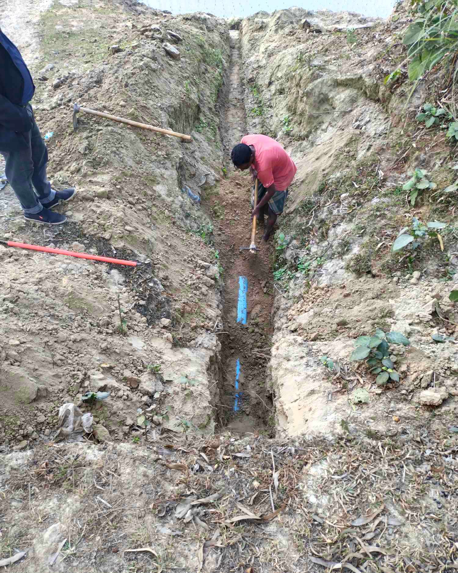 পলাশবাড়ীতে করতোয়া নদী রক্ষা বাঁধ কেটে ড্রেন তৈরির অভিযোগ