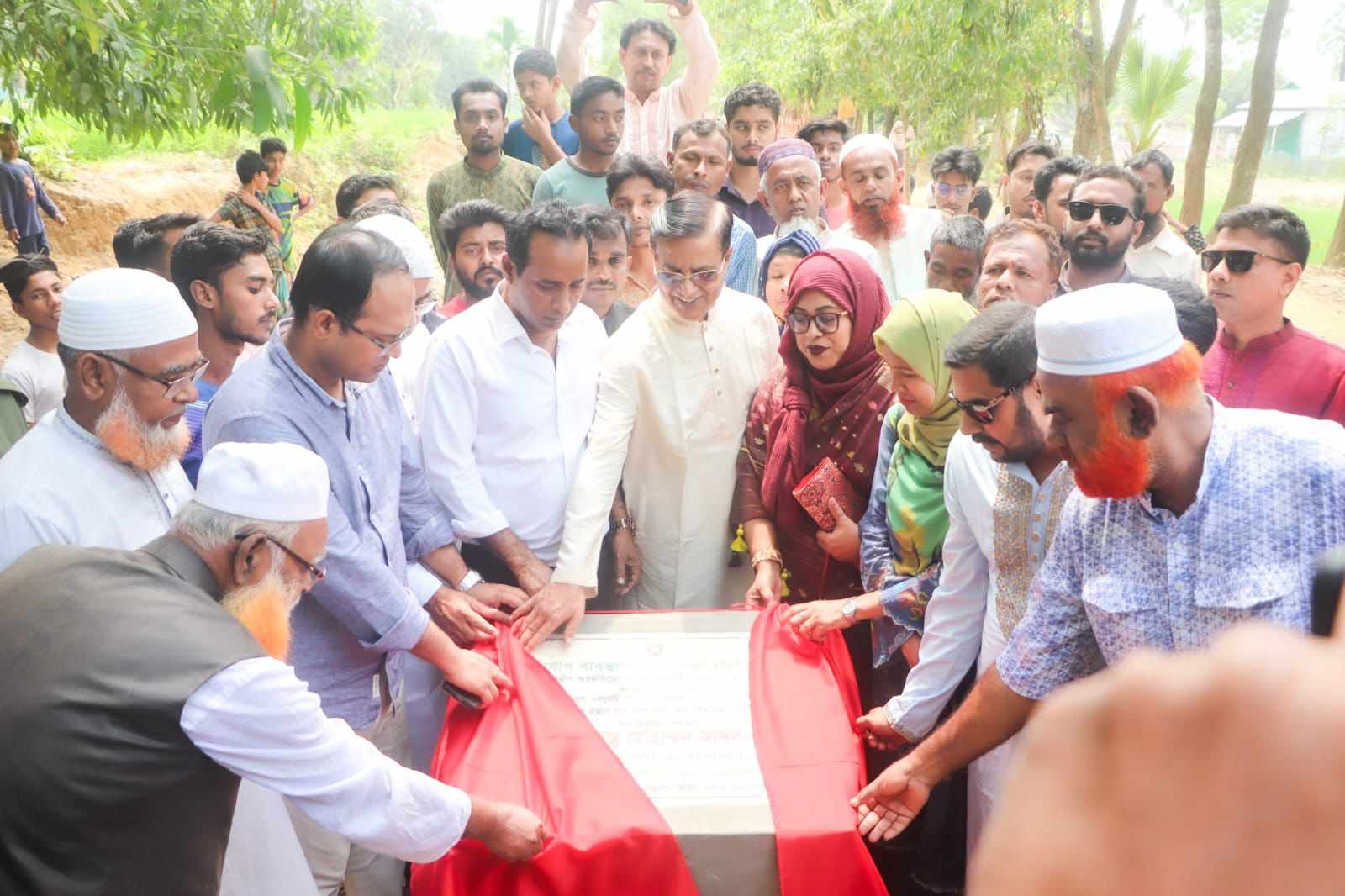 ভালুকায় ১০টি ইটের রাস্তা উদ্বোধন করলেন এমপি ওয়াহেদ