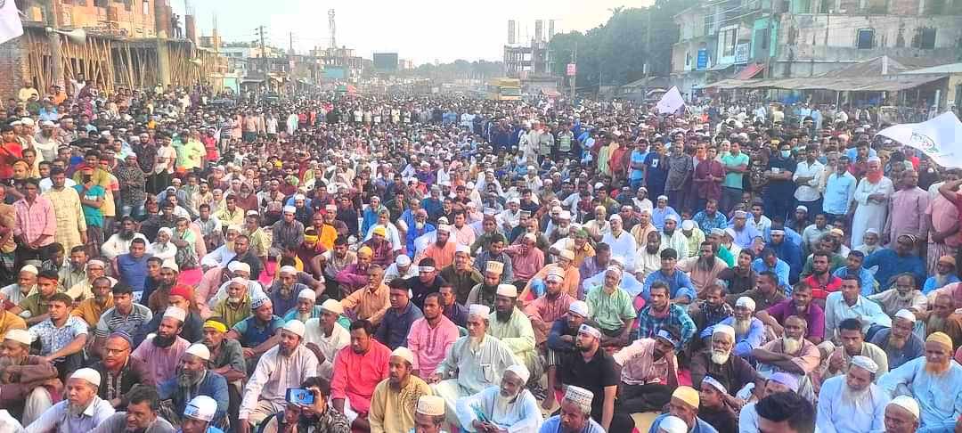 জামায়াতে ইসলামী পলাশবাড়ী উপজেলা শাখা’র উদ্যোগে বিক্ষোভ মিছিল-সমাবেশ অনুষ্ঠিত